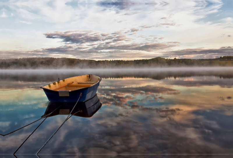 Morgenstimmung am Sannesjön / Västra Götalands län