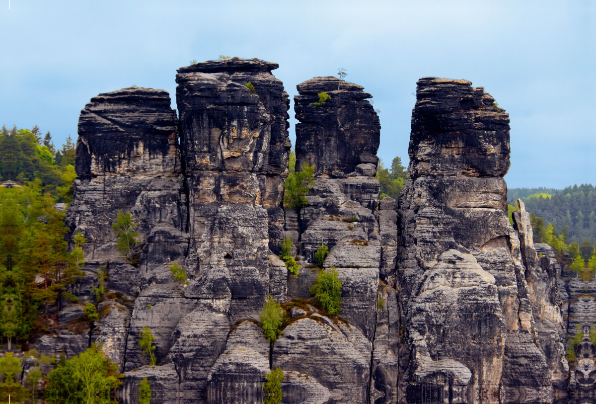 Gansfelsen im Elbsandsteingebirge