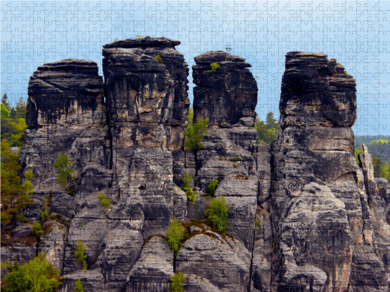 Gansfelsen im Elbsandsteingebirge