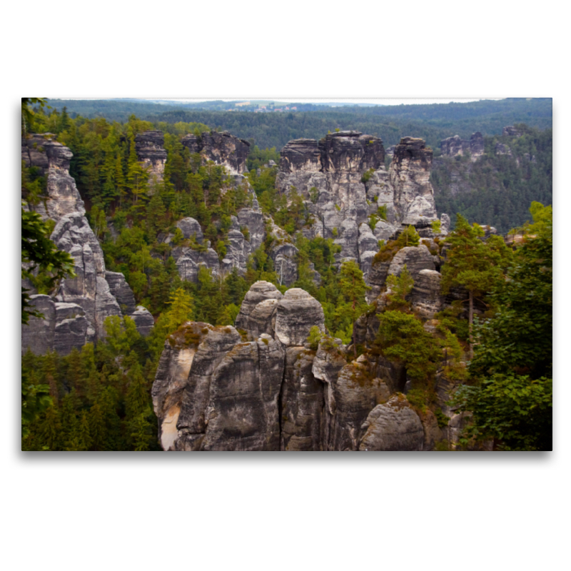 Blick über das Elbsandsteingebirge