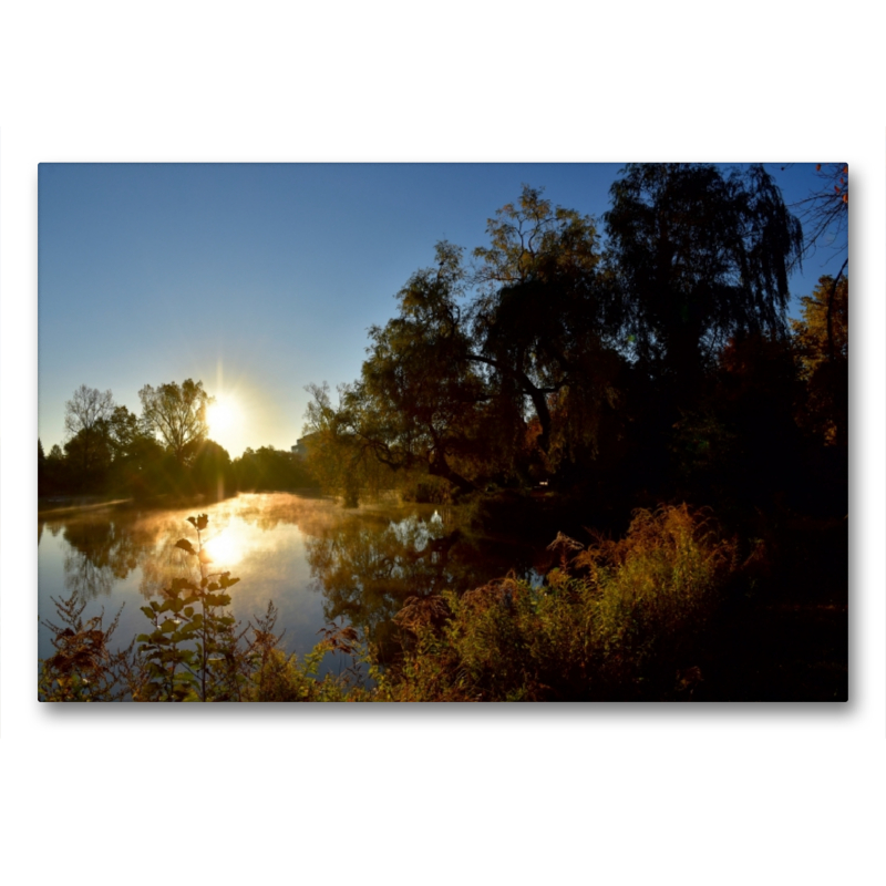 Herbstliche Morgenstimmung am See