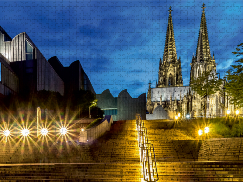 Kölner Dom-Treppen.