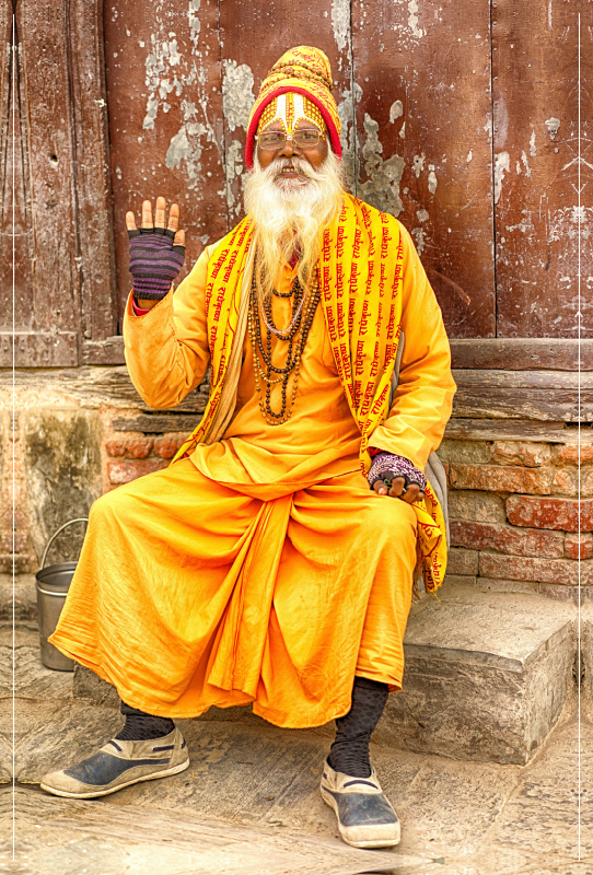 Der heilige Sadhu von Nepal