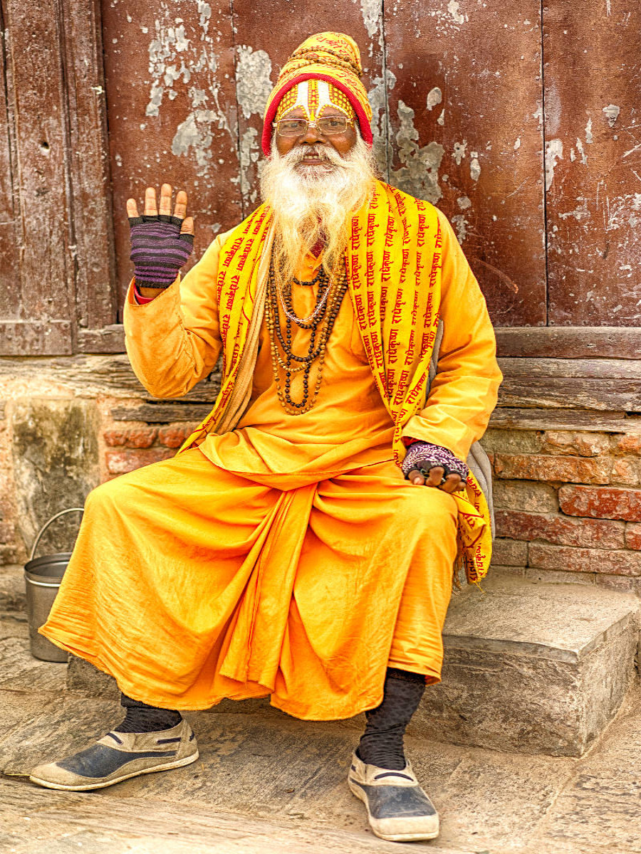 Der heilige Sadhu von Nepal