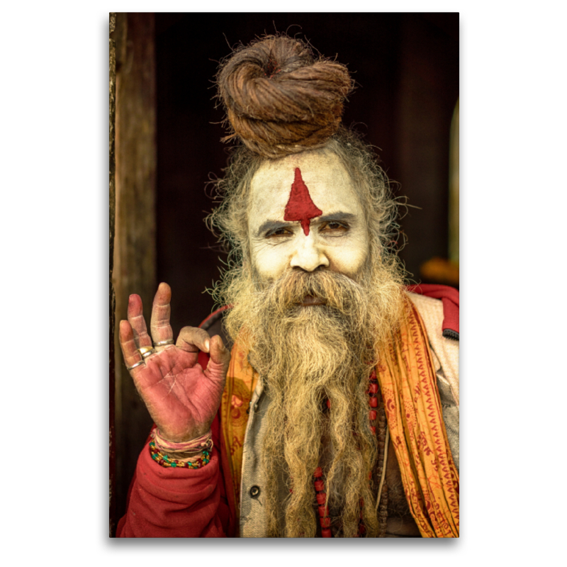 Der heilige Sadhu vom Pashupatinath Tempel