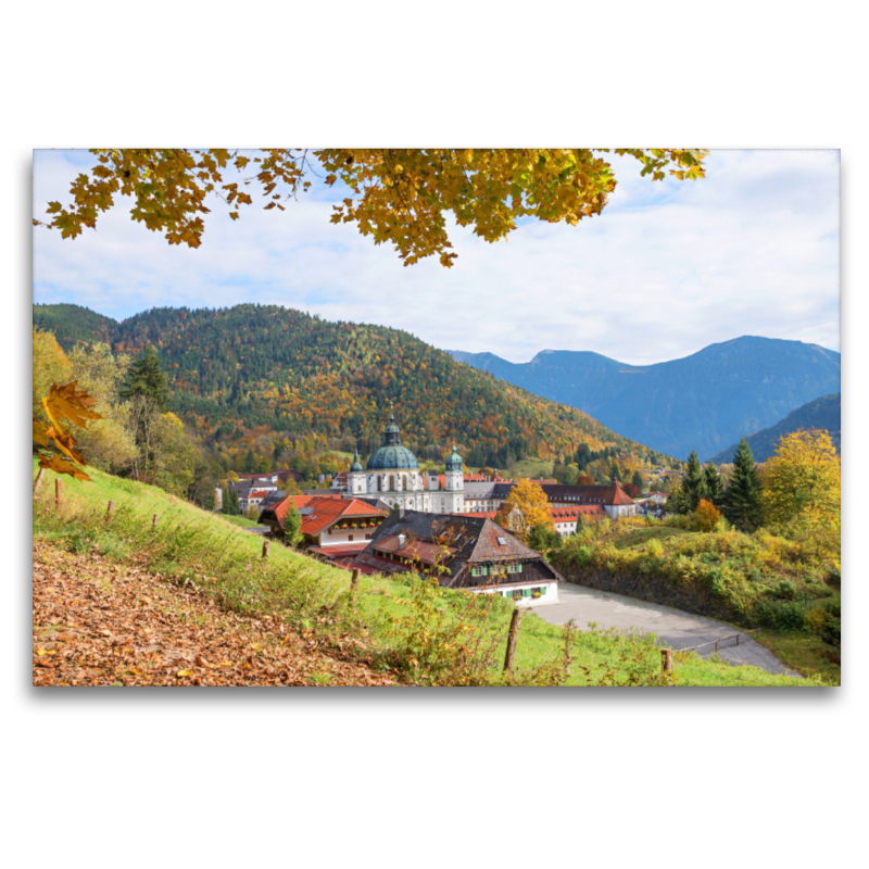 Herbstlandschaft Kloster Ettal in Oberbayern