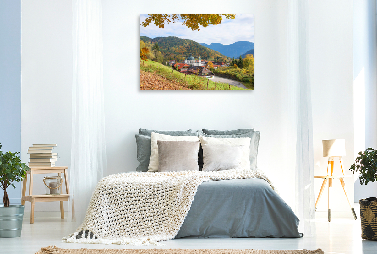 Herbstlandschaft Kloster Ettal in Oberbayern