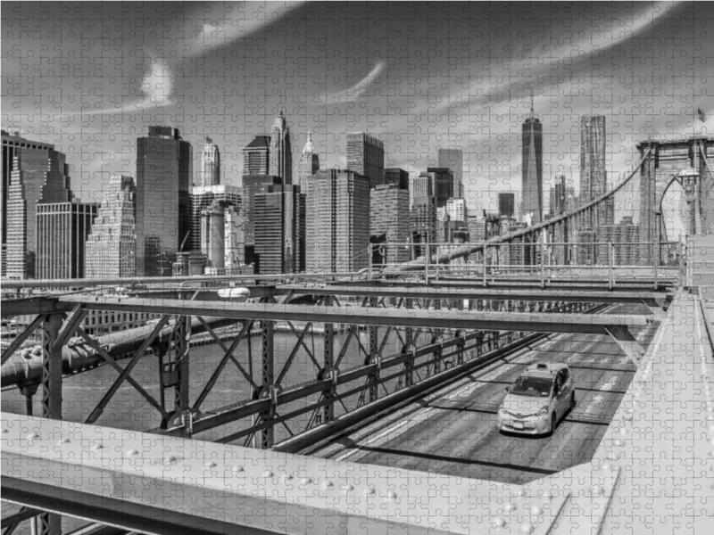 BROOKLYN BRIDGE Blick auf Manhattan