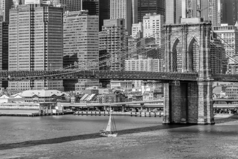 NEW YORK CITY Brooklyn Bridge & Manhattan Skyline