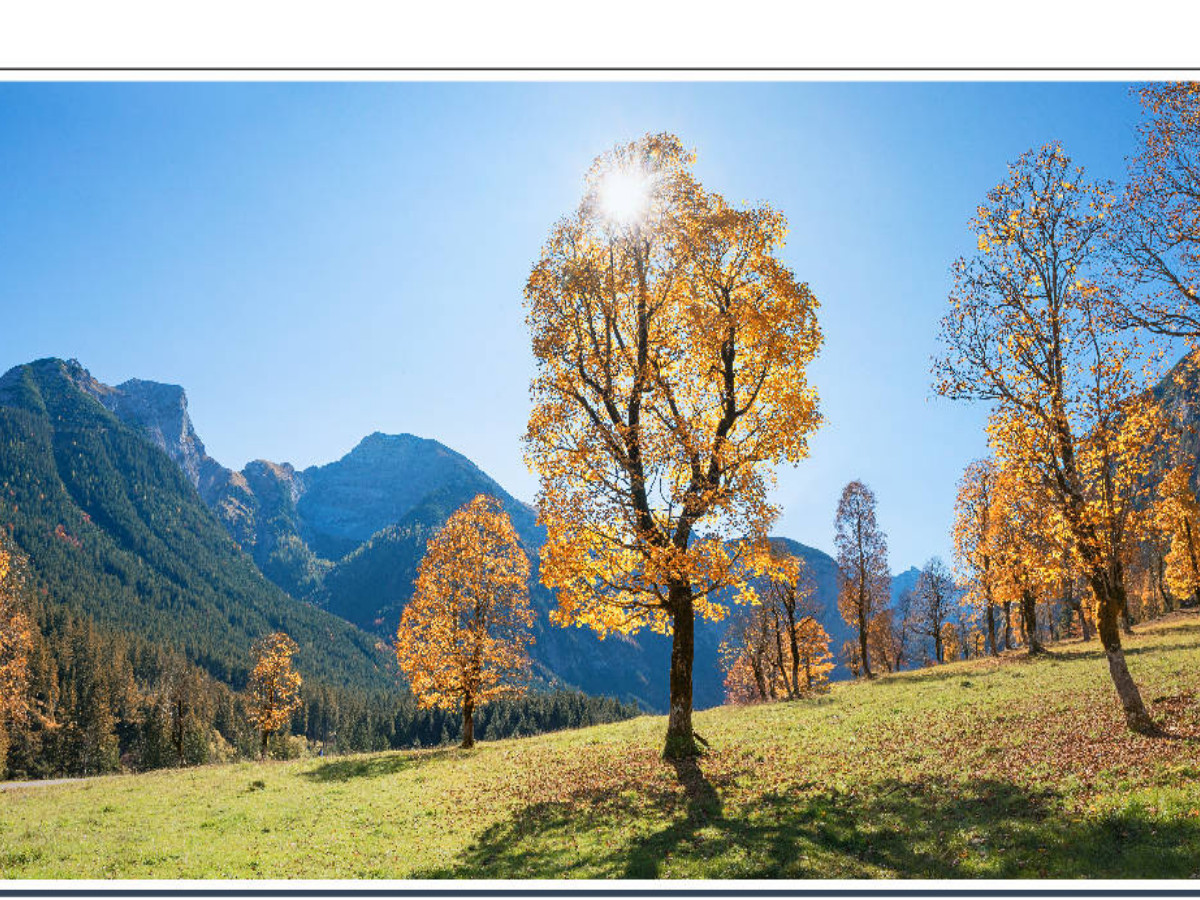 Herbstlandschaft am Ahornboden im Karwendel