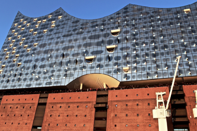 Elbphilharmonie Aussichtsterrasse und Fassade