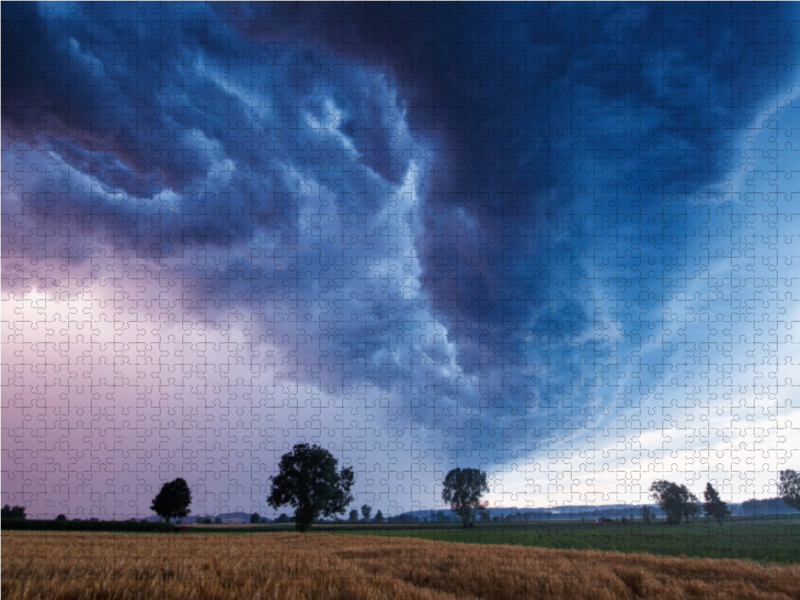 Shelfcloud zur blauen Stunde