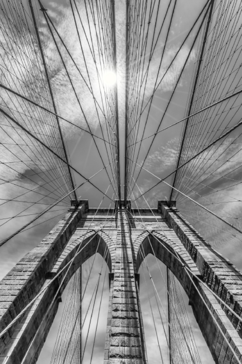 NEW YORK CITY Brooklyn Bridge im Detail