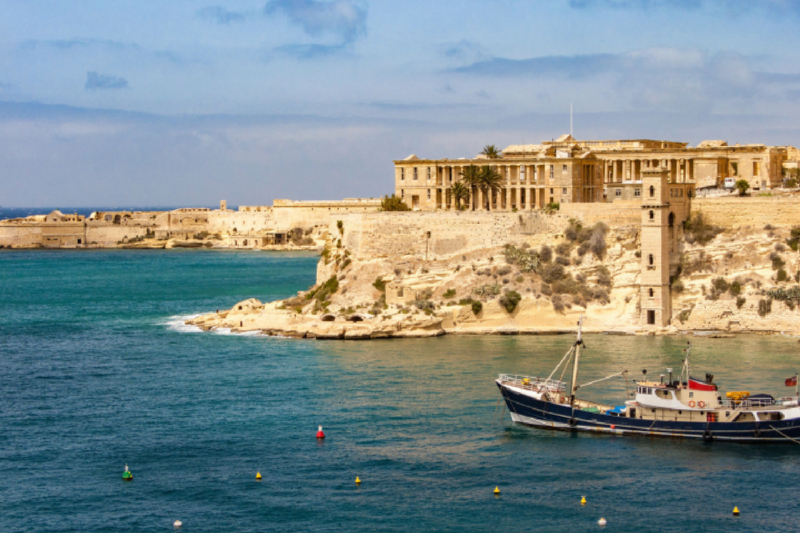 Kalkara Creek - Blick auf Grand Harbour