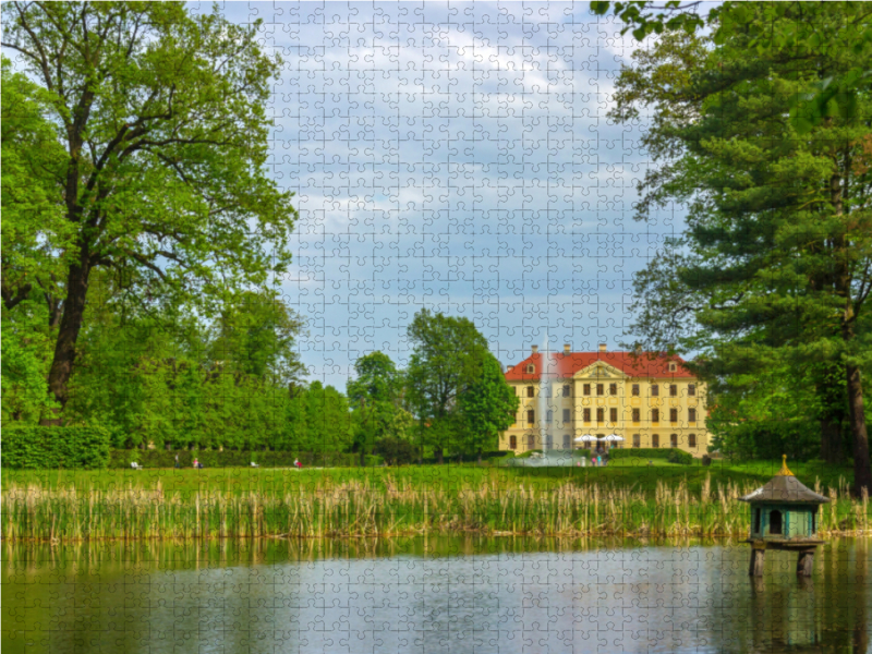 Am Flaschenteich mit Blick zum Palais