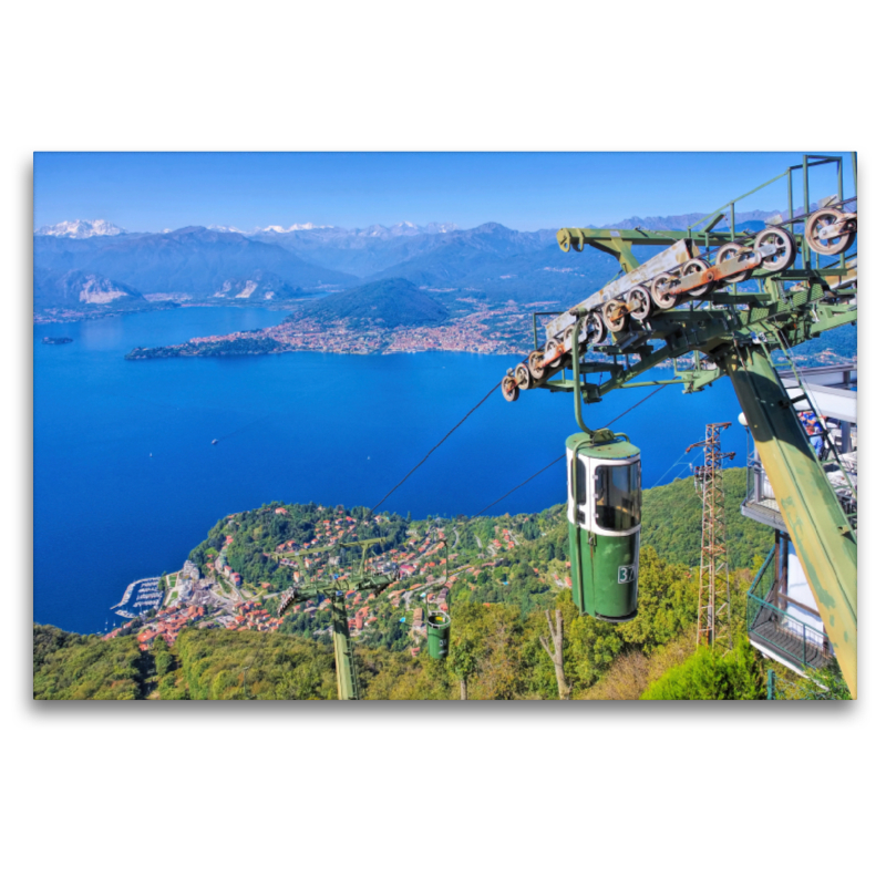 Laveno und Seilbahn zum Sasso del Ferro