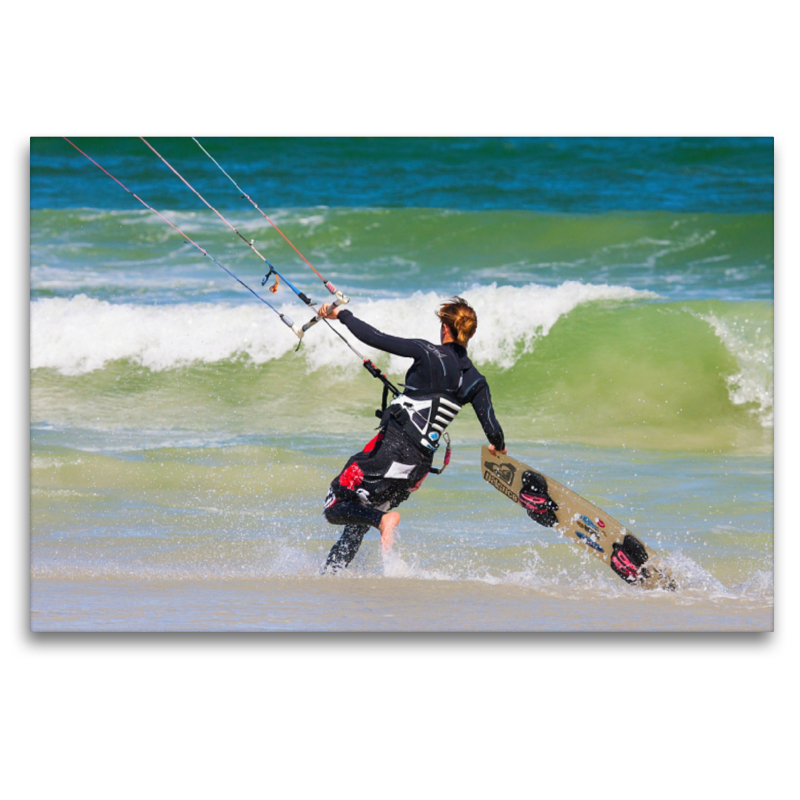 Wasserstart beim Kitesurfen