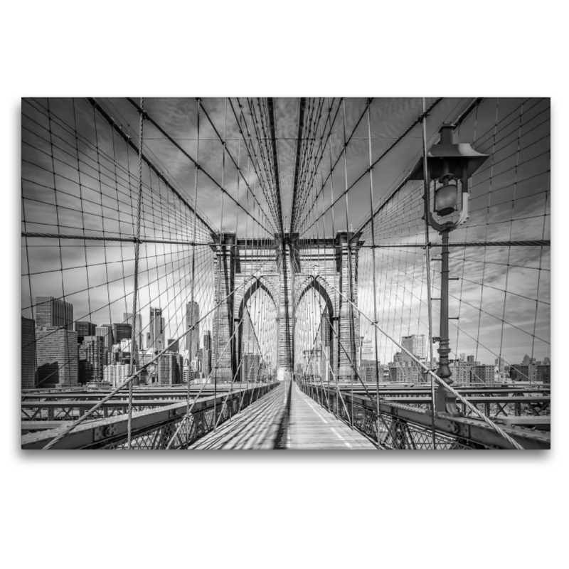 NEW YORK CITY Brooklyn Bridge Monochrom