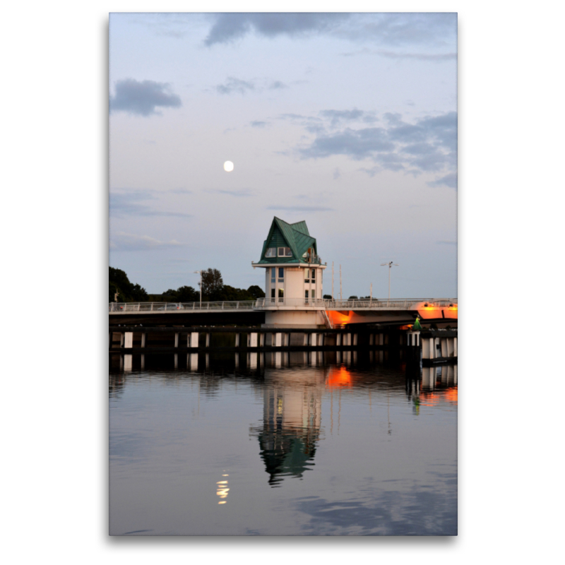 Schleibrücke in Kappeln zur blauen Stunde