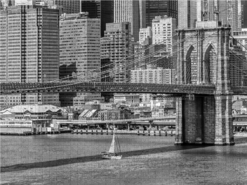 NEW YORK CITY Brooklyn Bridge & Manhattan Skyline