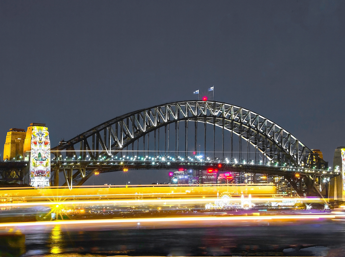 Harbour Bridge bei Nacht