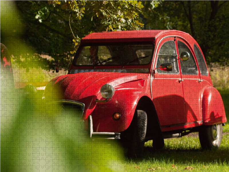 2CV nach einem Regenguss