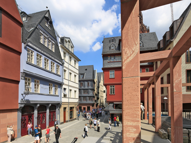 Ein Motiv aus dem Kalender Frankfurt am Main die neue Altstadt vom Taxifahrer Petrus Bodenstaff