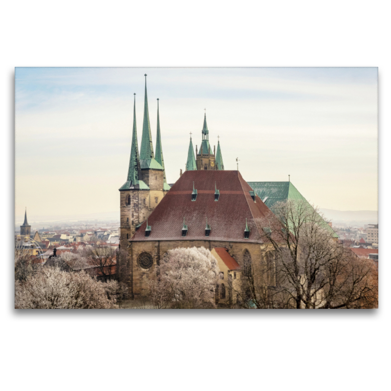 Erfurt. Severi-Kirche und Dom St. Marien.