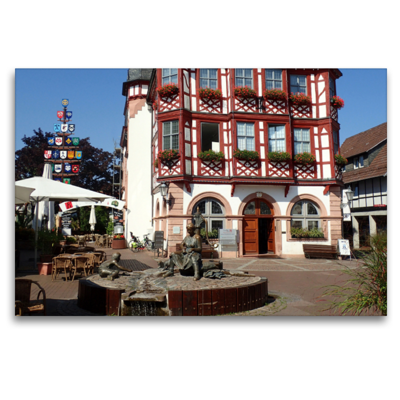 Am Marktplatz von Lorsch an der Bergstraße