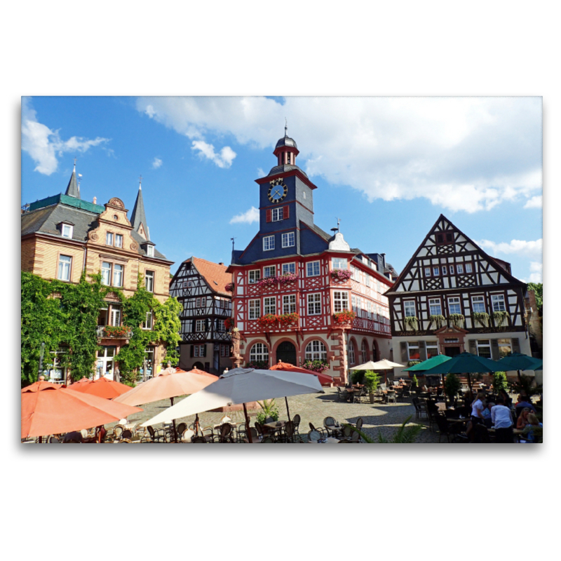 Der Marktplatz in Heppenheim an der Bergstraße