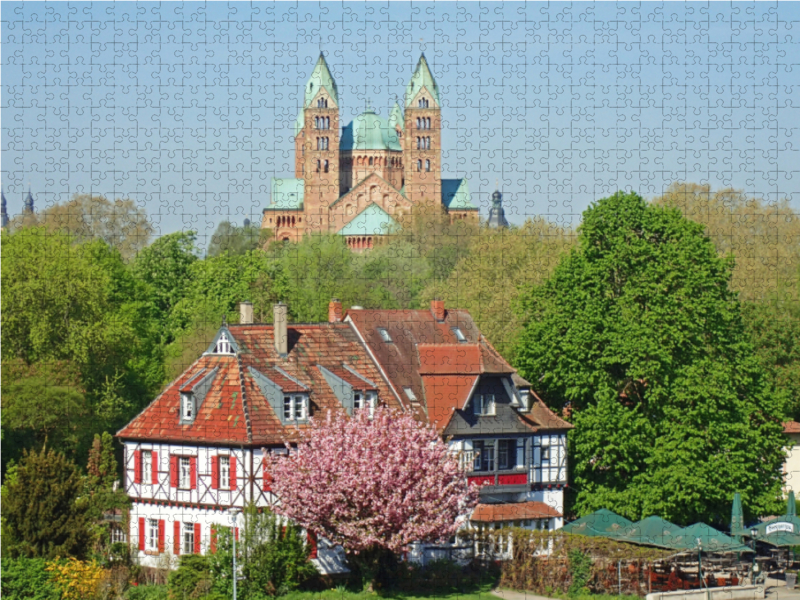 Blick auf den Kaiserdom in Speyer am Rhein