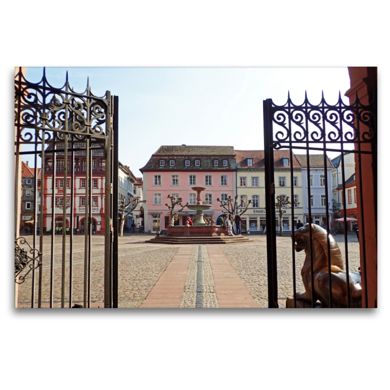 Blick über den Marktplatz in Neustadt an der Weinstraße