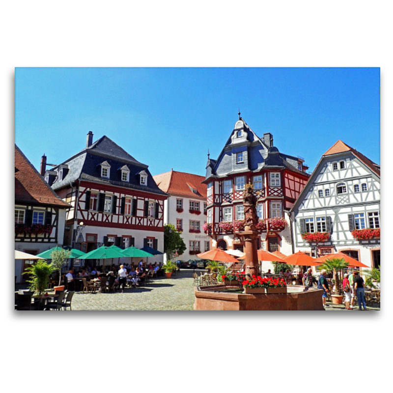 Auf dem Marktplatz in Heppenheim an der Bergstarße