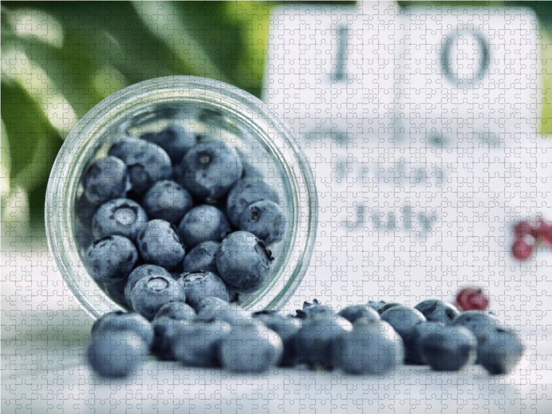 Blaubeeren in der Sommerküche