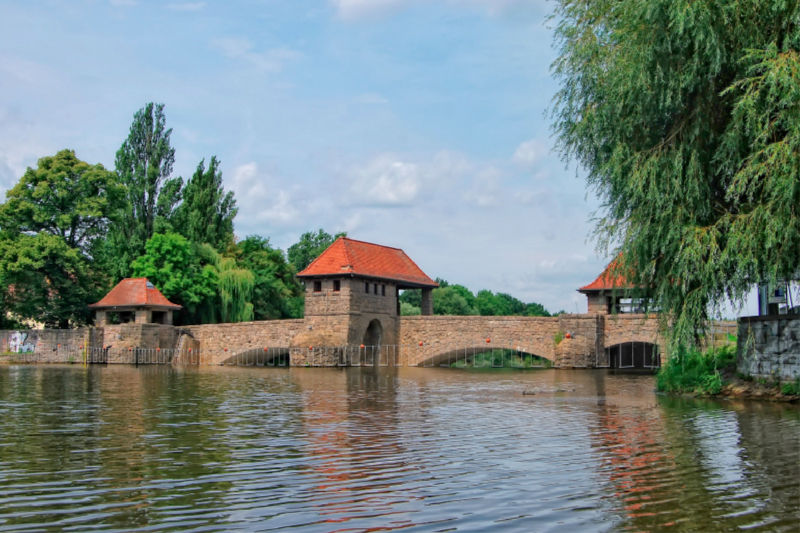 Leipzig Wehr am Elsterbecken