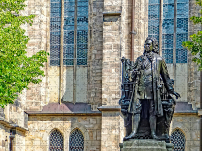 Leipzig Bach-Denkmal bei der Thomaskirche