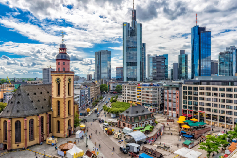 Frankfurt Hauptwache und Katharinenkirche