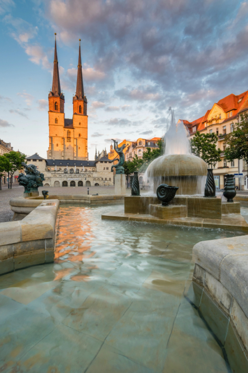 Sommerabend in Halle-Saale