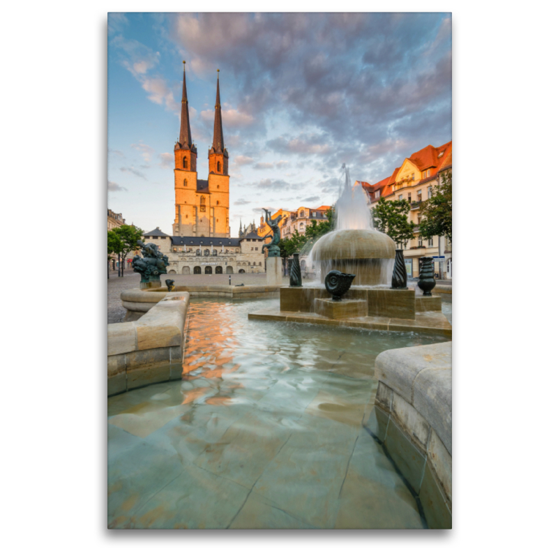 Sommerabend in Halle-Saale