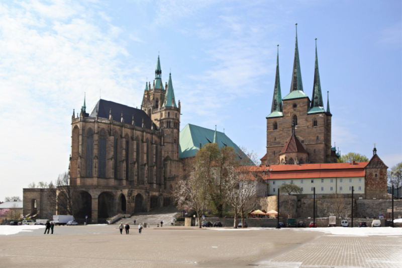 Erfurter Dom im Winter