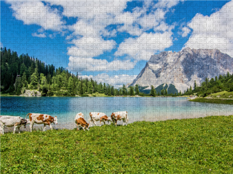 Blick über den Seebensee zur Zugspitze