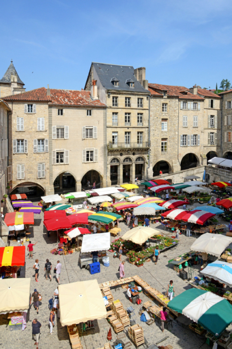 Markt von Villefranche de Rouergue