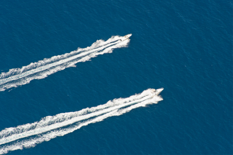 Boote in der Bucht von Cassis