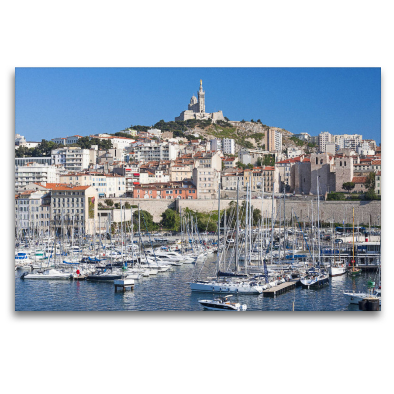 Blick auf den Vieux Port und Notre-Dame de la Garde