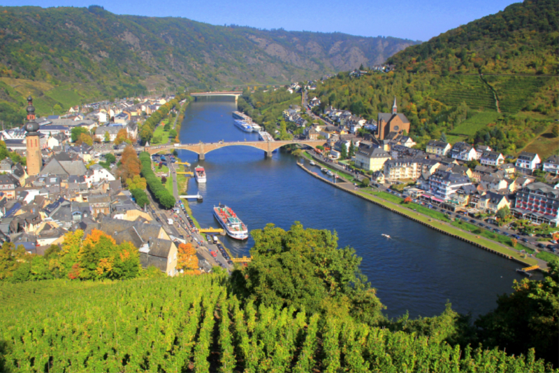 Blick von der Reichsburg in Cochem