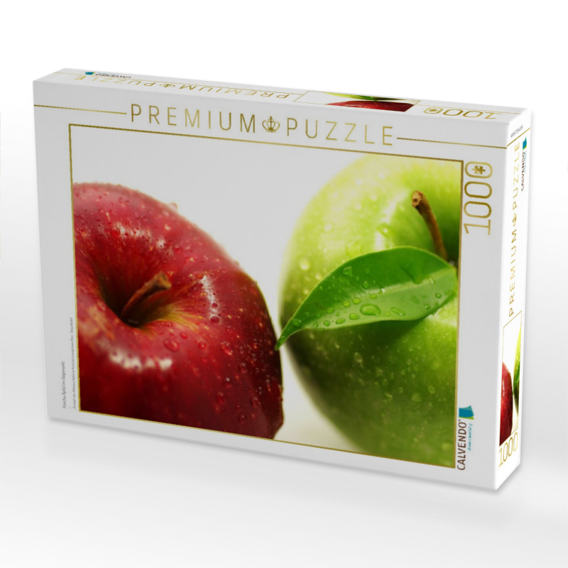 Frische Äpfel im Gegensatz