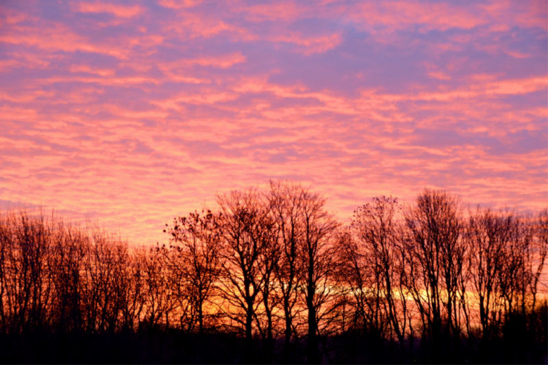 Der Himmel glüht