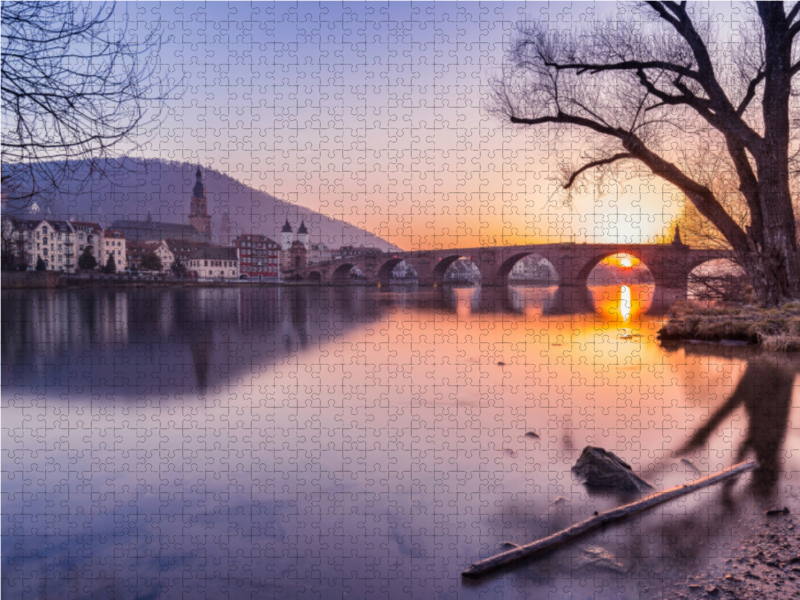 Sonnenuntergang bei Heidelberg