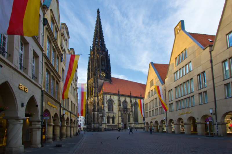 Die St. Lamberti-Kirche am Prinzipalmarkt in Münster