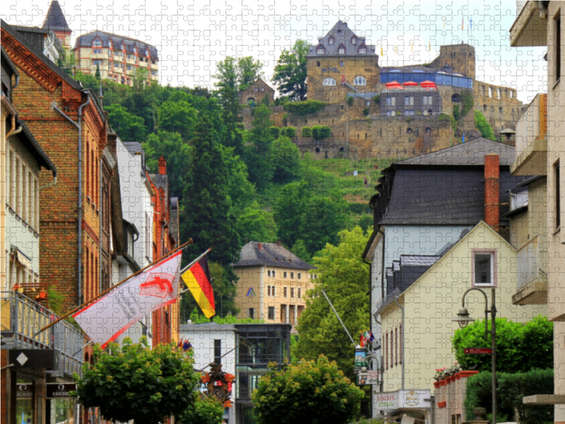 St. Goar am Mittelrhein mit Blick auf die Burg Rheinfels